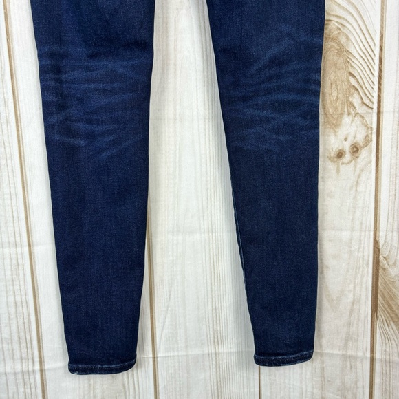 American Eagle AE Jeans Hi-Rise Jeggings Distressed Knees Blue Jeans Size 4S - Picture 7 of 14